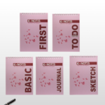 K-Notes Essential Bundle | Complete 5-Piece Productivity Notebook Set (PINK)