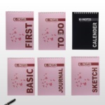 K-Notes Master Bundle | Complete 6-Piece Time Management Notebook Set (PINK)